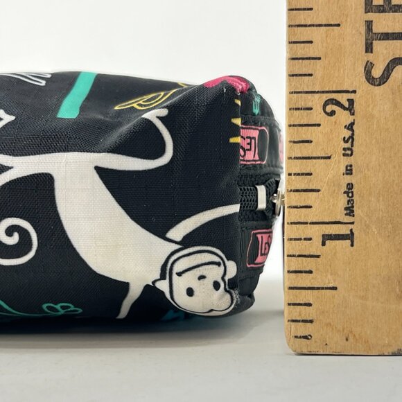 LeSportsac Animal Print Small Rectangular Cosmetic Bag Make-Up Pouch - Picture 10 of 10